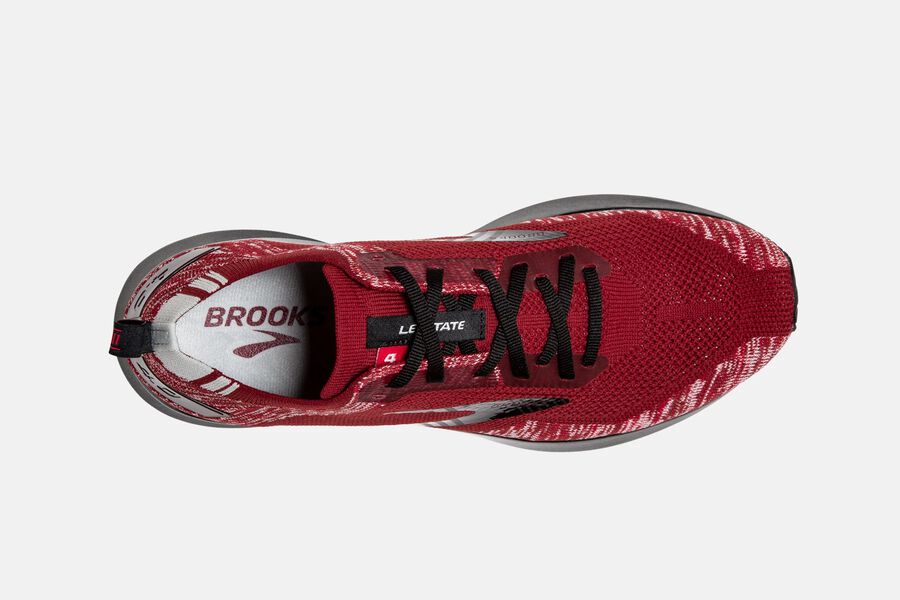 Brooks Running Shoes - Levitate 4 Road Mens - Red/Grey/Black - BON-837169